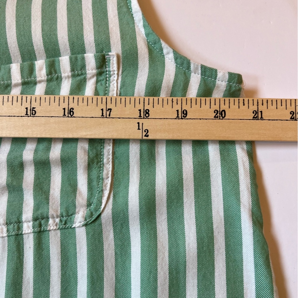 Beach Lunch Lounge Sleeveless Collared Button Down Striped Lightweight Tunic - Picture 10 of 11